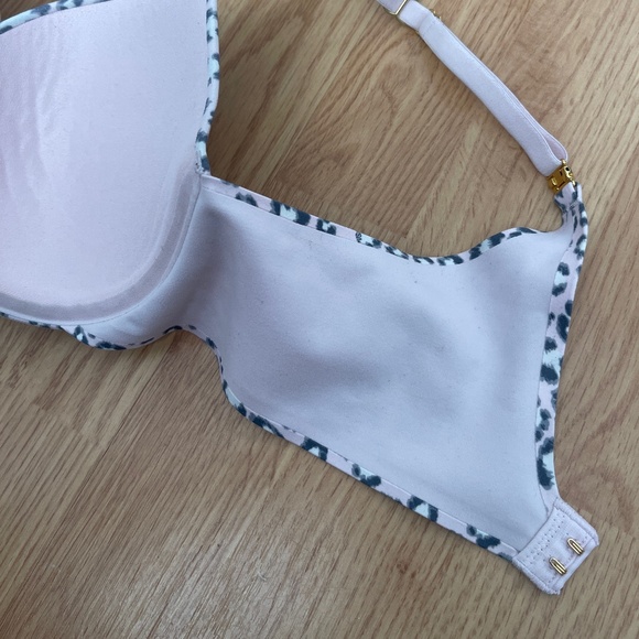 Victoria’s Secret Incredible Padded Full Coverage Pink & Gray Cheetah Print Bra - Picture 4 of 6